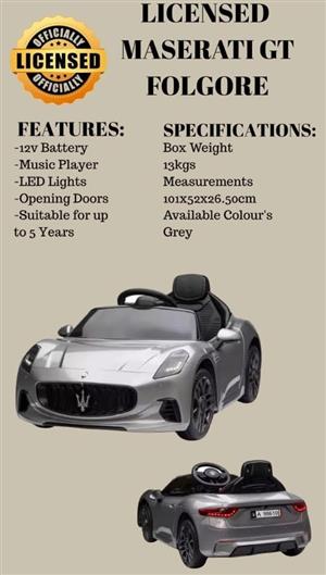 LICENSED MASERATI GT FOLGORE ride on
