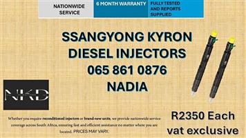 SSANGYONG KYRON DIESEL INJECTORS FOR SALE -RECONDITIONED AND NEW