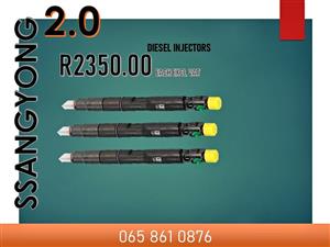 SSANGYONG 2.0 DIESEL INJECTORS FOR SALE WITH 6 MONTHS WARRANTY