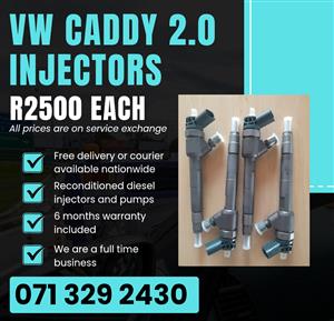 VW CADDY 2.0 INJECTORS FOR SALE WITH WARRANTY INCLUDED 