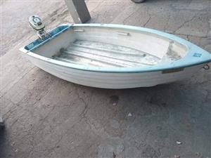 4hp outboard and boat for sale