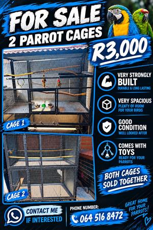 Parrot cages 