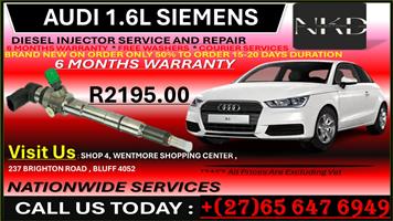 AUDI 1.6 SIEMENS DIESEL INJECTORS