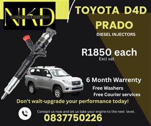 TOYOTA D4D PARDO DIESEL INJECTORS FOR SALE