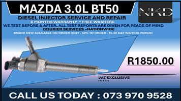 Mazda 3.0L BT50 Diesel Injectors 