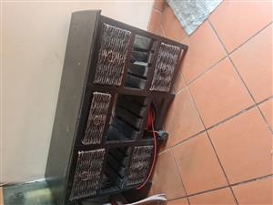 Wood & wicker sideboard