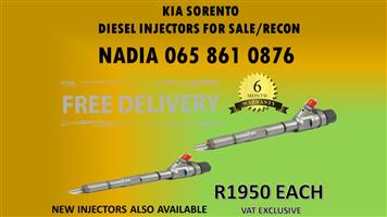 KIA SORENTO DIESEL INJECTORS FOR SALE OR TO RECON WITH TEST REPORT