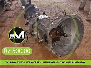 2019 GWN STEED 5 WORKHORSE 2.2 MPi (491QE) 5-SPD 4x2 MANUAL GEARBOX