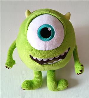 Original Disney Pixar, Monsters Inc, Mike Wazowski plush toy. 20 cm