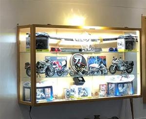 Display Cabinet Freestanding about a mtre wide x 2mtrs high