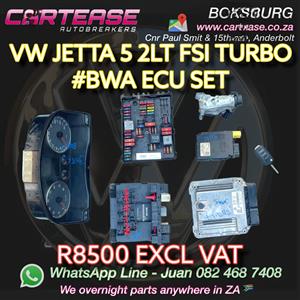 VW JETTA 5 2LT FSI TURBO #BWA ECU SET R8500 EXCL VAT 