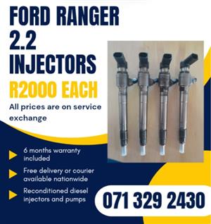 FORD RANGER 2.2 INJECTORS FOR SALE WITH WARRANTY 