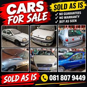 Cars non runners sold as is
