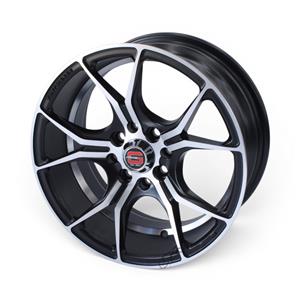 15″ GR-DEKA 4×100 & 4×108 Matt Black Machine Face Alloy Wheels