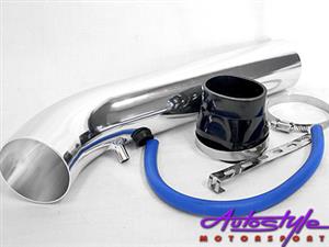 Universal L-Type Intake Pipe Silver
