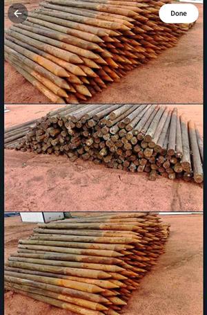 2.4m CCA Treated Pencil Poles – H4