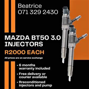 MAZDA BT50 3.0 INJECTORS FOR SALE WITH WARRANTY INCLUDED