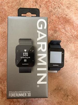 Garmin Forerunner 30, only used once, like new.