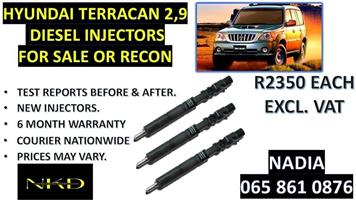 HYUNDAI TERRACAN 2,9 DIESEL INJECTORS FOR SALE WITH 6 MONTHS WARRANTY