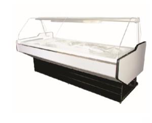 3 DIVISION CURVED GLASS BAIN MARIE (1280x1100x1350mm)-3DCGBM	