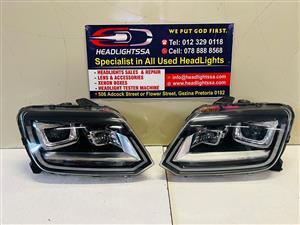VW Amarok left and right side xenon headlights (2017)