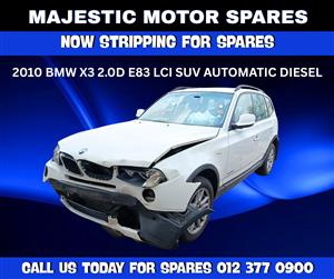 2010 BMW X3 2.0D E83 LCI SUV Automatic Diesel – Stripping For Spares 