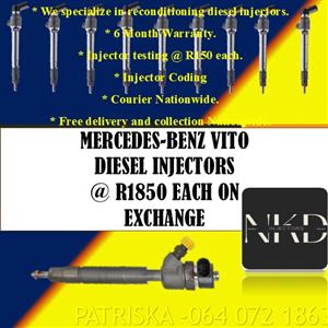 MERCEDES VITO DIESEL INJECTORS 