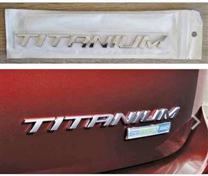 Ford Titanium back badge / emblem