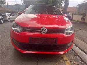 2013 VW Polo 6 1.4 Hatchback   Sunroof 88000km  Manual  Petrol   Red Color
