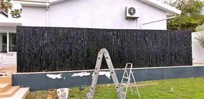 Wattle wood fence