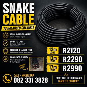 Snake cable xlr 13ch