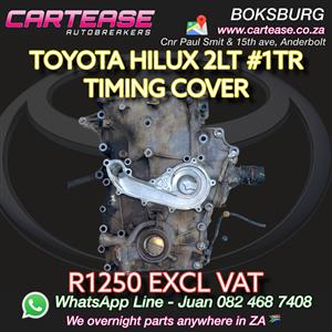 TOYOTA HILUX 2LT #1TR TIMING COVER R1250 EXCL VAT 