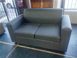 Two seater couch- charcoal grey