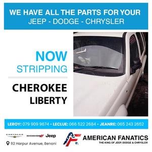 NOW STRIPPING JEEP CHEROKEE LIBERTY FOR SPARE PARTS