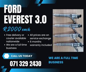 FORD EVEREST 3.0 INJECTORS FOR SALE WITH WARRANTY 
