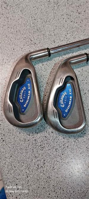 Callaway X16 Steelhead 3 iron 4 (4 iron sold). Grips like new.