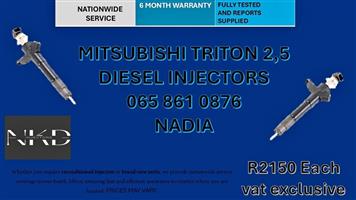 MITSUBISHI TRITON 2,5 DIESEL INJECTORS FOR SALE -RECONDITIONED AND NEW
