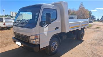 USED 2008 MITSUBISHI FUSO 4 TON DROPSIDE TIPPER TRUCK FOR SALE 