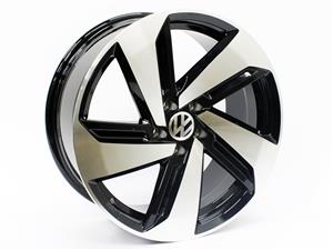 17″ QS Gti Style 5/100 Black Machined Face Alloy Wheels