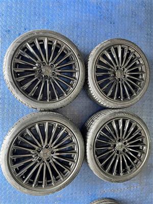 19 INCH MERCEDES NEW C-CLASS (OEM) AMG DESIGN RIM SET NARROWS/WIDES