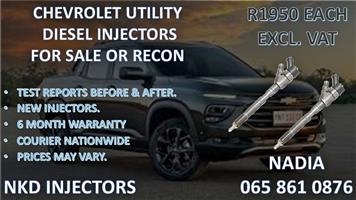 CHEVROLET UTILITY DIESEL INJECTORS FOR SALE. REBUILT AND TESTED
