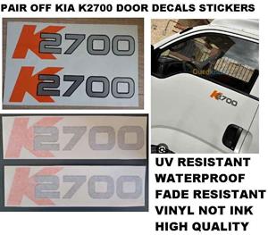 Pair off KIA K2700 door stickers/ decals