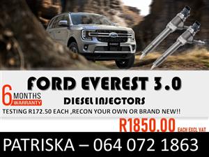 INJECTORS FORD EVEREST 3.0 FOR SALE
