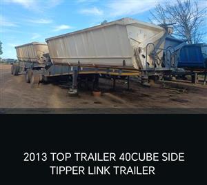 2013 Top Trailer 40 cube side tipper link trailer