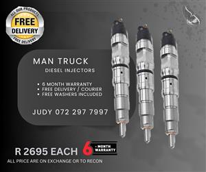 Man Truck Diesel Injectors for sale on service exchange or to recon