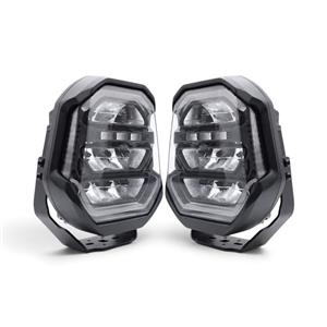 Truck-Lamp 9″ Multifunction LED Driving Light Set - 24,000 Lumens