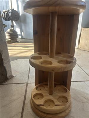 New wooden turnstyle spice racks