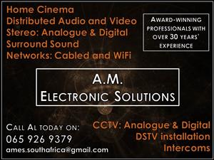 Audio/Video, Sound systems, CCTV, Networks