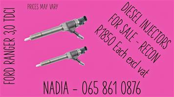 FORD RANGER 3,0 TDCI BEST QUALITY RECONDITIONED DIESEL INJECTORS FOR SALE EKANGALA