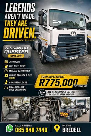 This 2020 UD Quester GWE430 is a powerhouse built for the long haul.